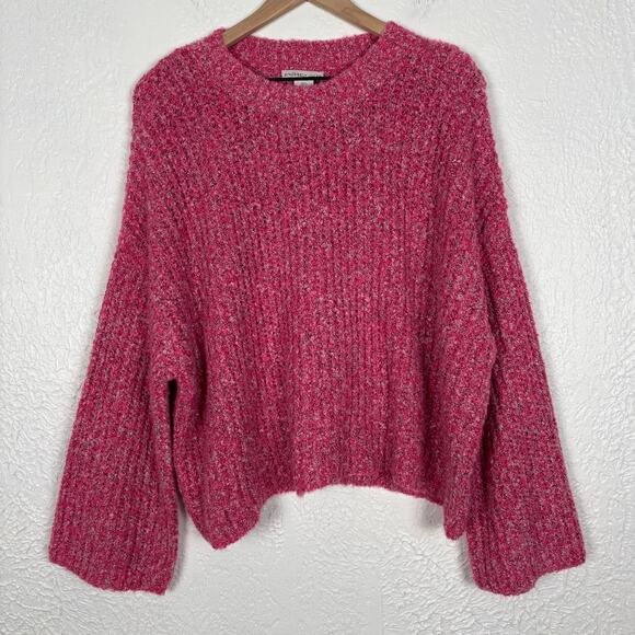 Sincerely Jules Pink Oversized Pullover Sweater NWT Size Large - Picture 1 of 4